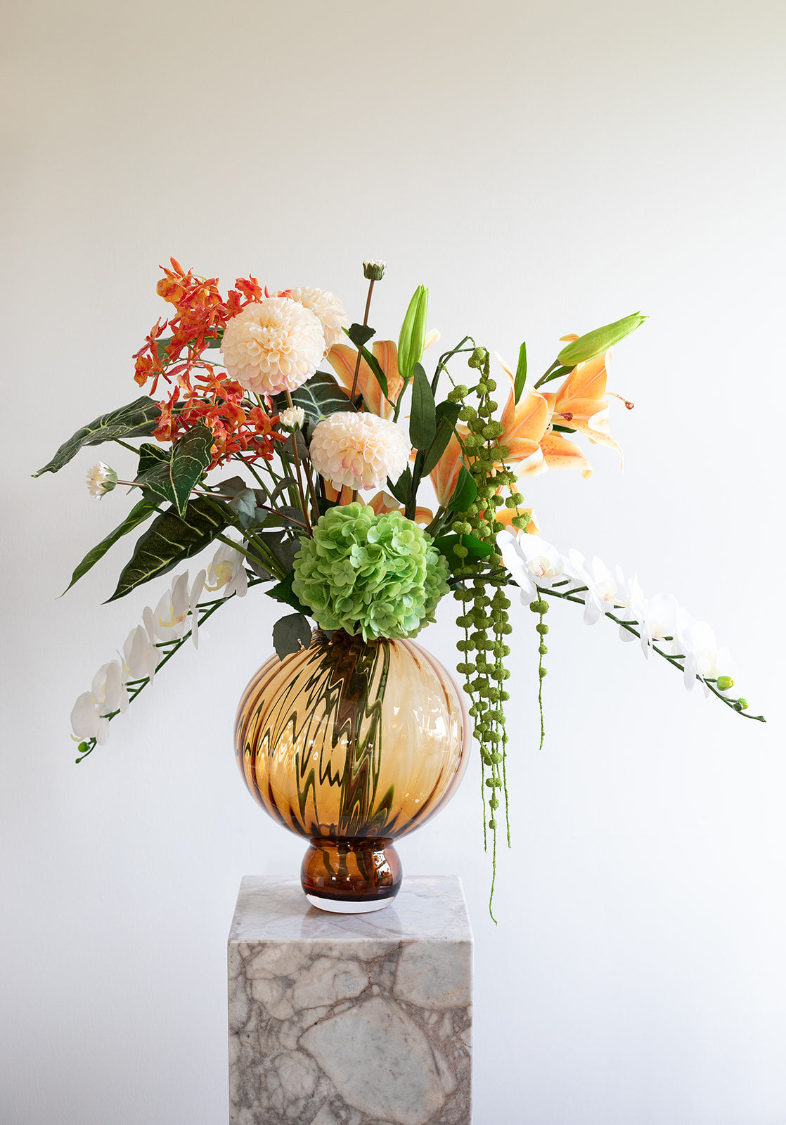 Amber Lily large - Kunstig blomst