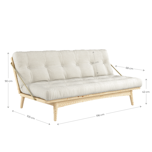 
                      
                        Folk Sovesofa Wheat Beige
                      
                    