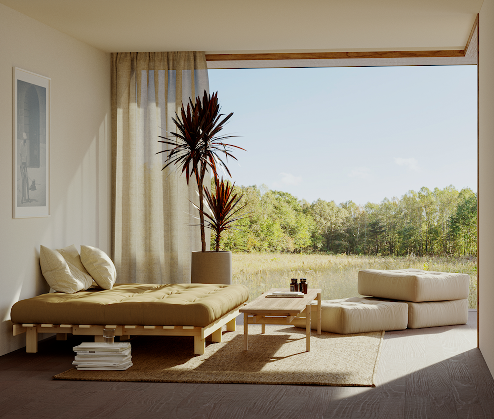 
                      
                        Lean Sovesofa 200cm Raw Beige
                      
                    