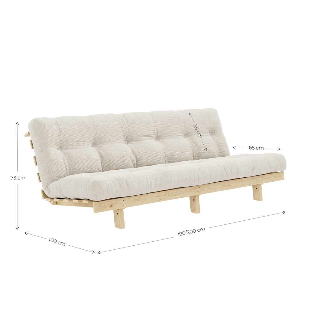 
                      
                        Lean Sovesofa 200cm Raw Sorbet Pink
                      
                    