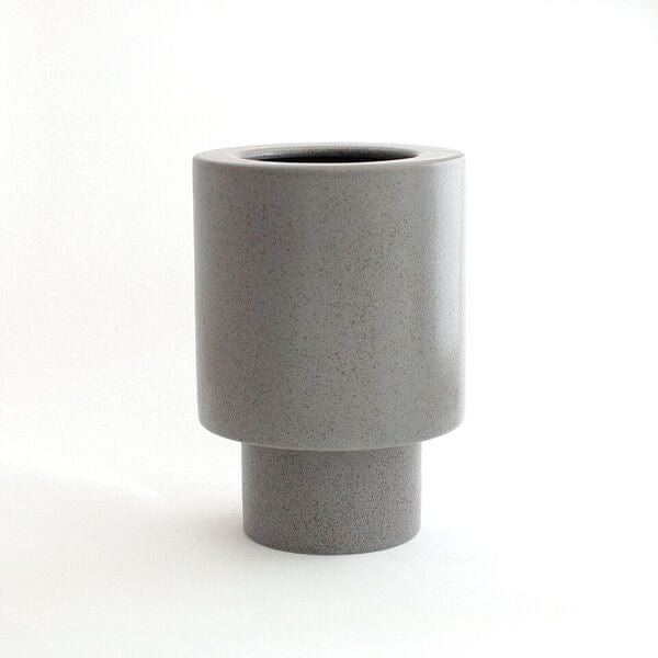 Ania Design Studio ANNA vase - lysegrå med prikker - Ania Design Studio
