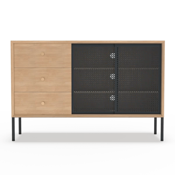 
                  
                    Hartô Design Skjenk Gabin High Sideboard Skjenk Eik/Skifergrå
                  
                