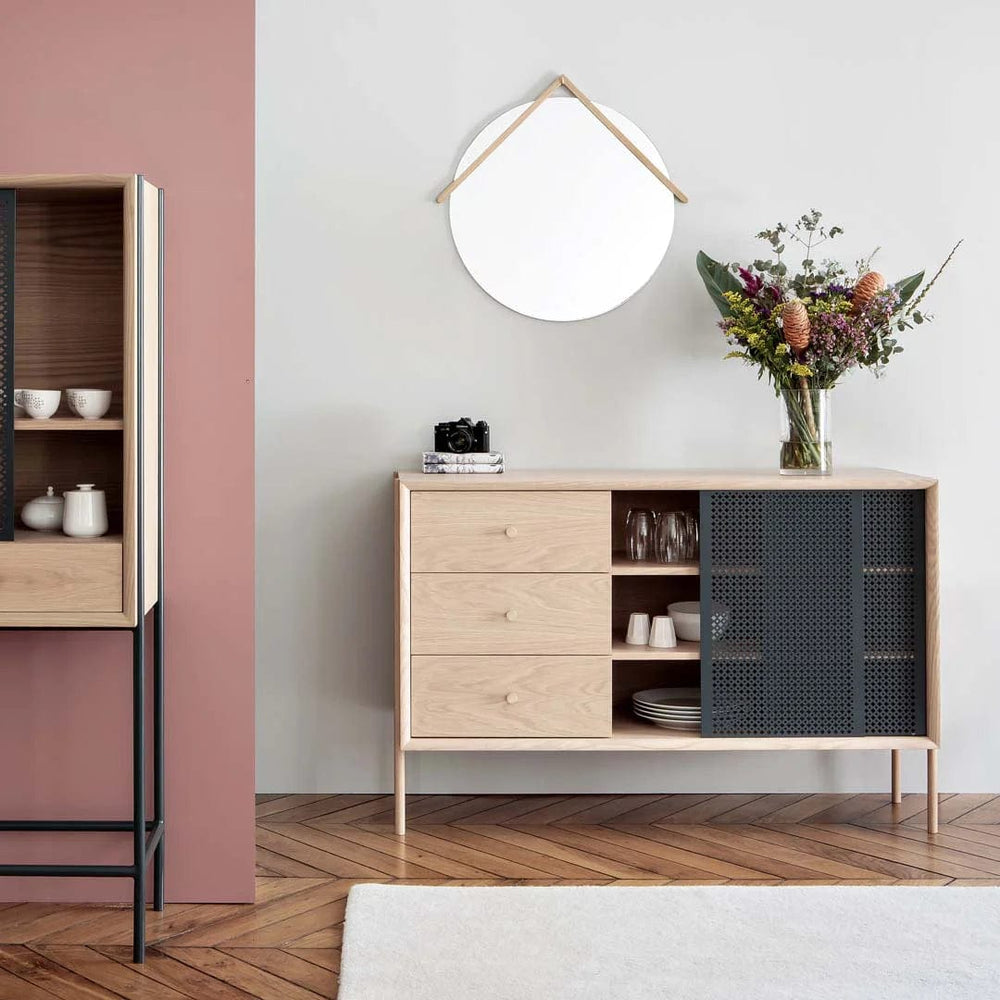 
                  
                    Hartô Design Skjenk Gabin High Sideboard Skjenk Eik/Skifergrå
                  
                