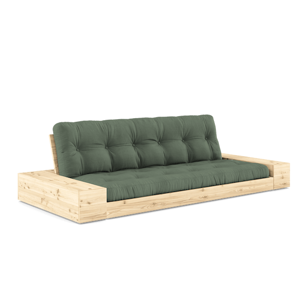 
                      
                        Karup Design Sovesofa Klar lakk / Olivengrønn Base Sovesofa med sidebokser
                      
                    