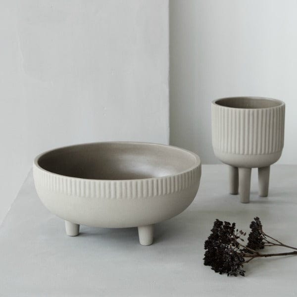 Kristina Dam Studio Blomsterpotte Bowl Blomster/Urtepotte Grå Medium