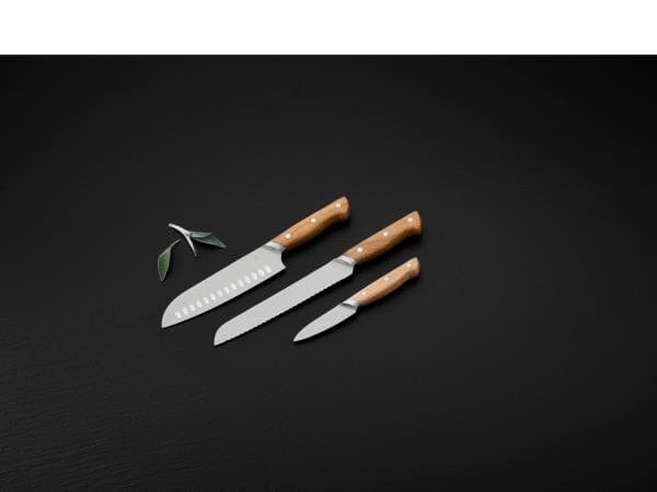 
                  
                    Morsø Kjøkkenkniver Foresta Knivsett 3 deler Eik/Rustfritt stål
                  
                