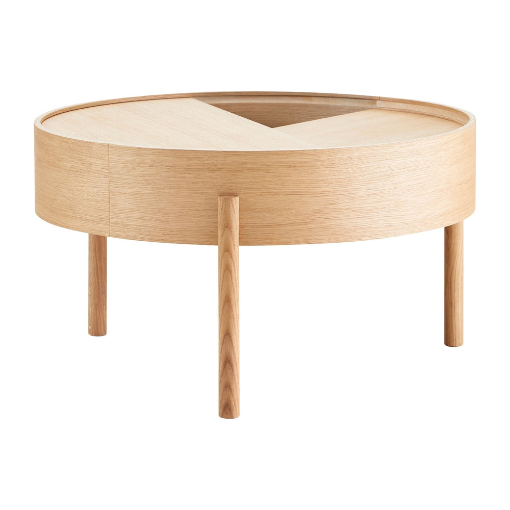 WOUD Kaffebord Arc Coffeetable Hvitpigmenter Eik